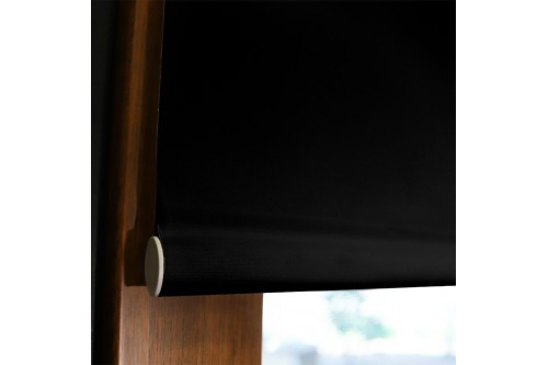 Estore de Rolo em Tecido Liso Blackout Médio Estore de Rolo em Tecido Liso Blackout Médio