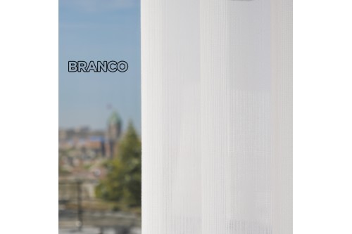Cortina com Tecido Translúcido Alinhado Prémium sem Calha Cortina com Tecido Translúcido Alinhado Prémium sem Calha