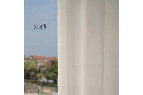 Cortina com Tecido Translúcido Alinhado Prémium sem Calha Cortina com Tecido Translúcido Alinhado Prémium sem Calha