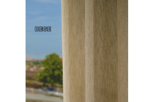 Cortina com Tecido Translúcido Alinhado Prémium sem Calha Cortina com Tecido Translúcido Alinhado Prémium sem Calha