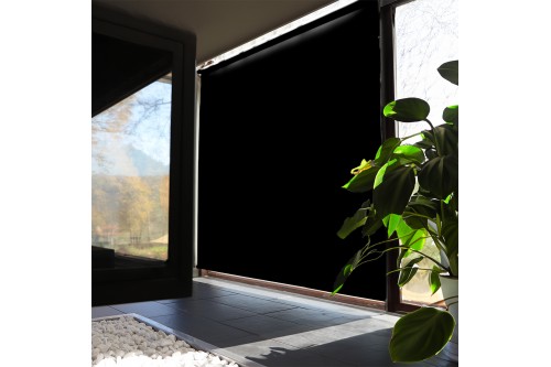 Estore de Rolo em Tecido Liso Blackout Médio Estore de Rolo em Tecido Liso Blackout Médio